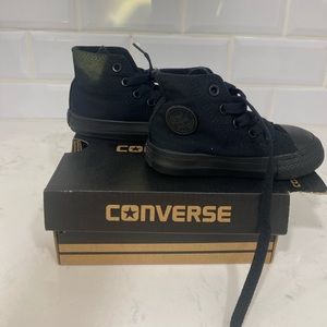 Converse Black High Top Sneakers Size 5 Toddler